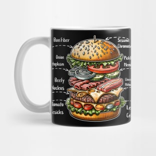 Funny Burger Anatomy Lover Foodie Burger Lover Mug